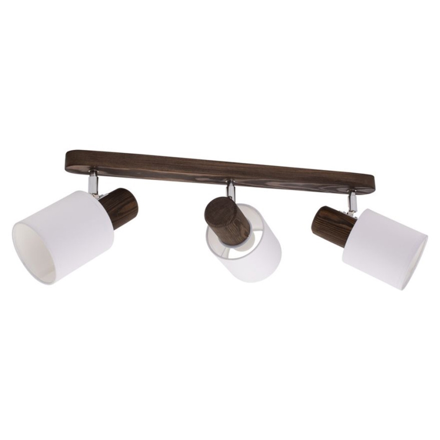 Φωτιστικό σποτ οροφής TRENDY 3xE27/15W/230V πεύκο