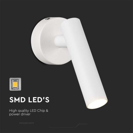 Φωτιστικό σποτ τοίχου LED LED/2W/230V 3000K λευκό