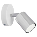Φωτιστικό σποτ τοίχου LED TUNE 1xGU10/6,5W/230V ματ χρώμιο/λευκό