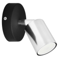 Φωτιστικό σποτ τοίχου LED TUNE 1xGU10/6,5W/230V ματ χρώμιο/μαύρο