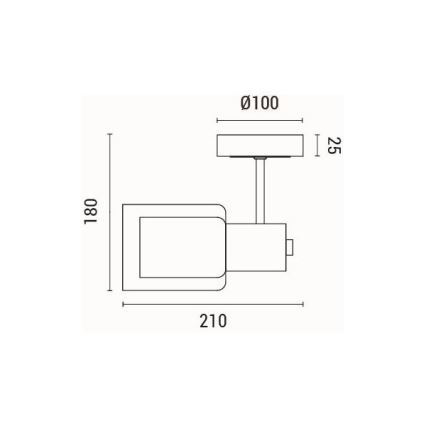 Φωτιστικό τοίχου 1xE14/15W/230V