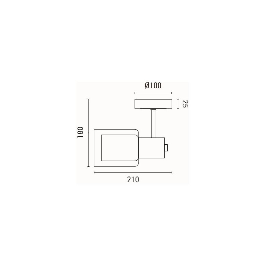 Φωτιστικό τοίχου 1xE14/15W/230V