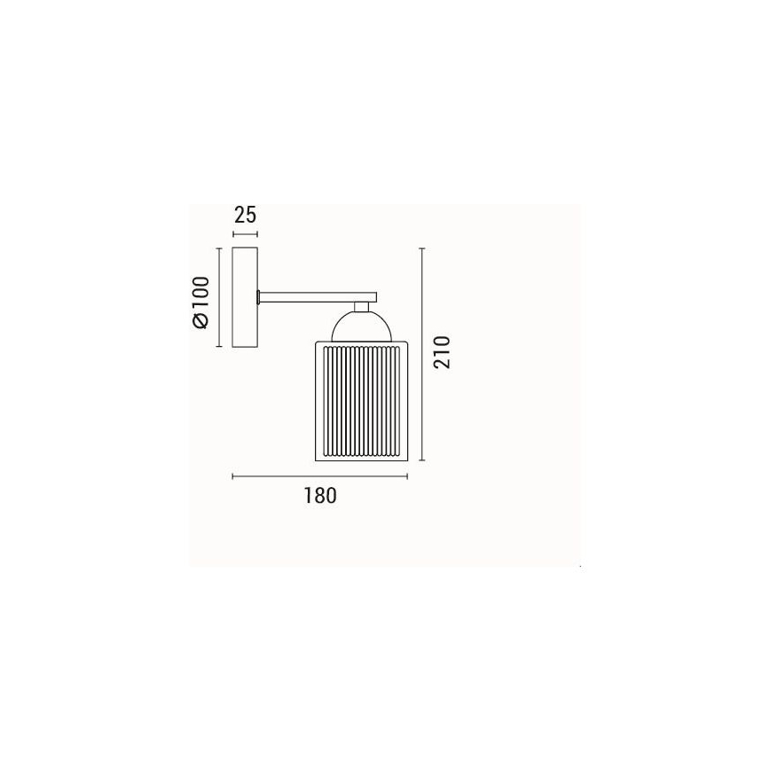 Φωτιστικό τοίχου 1xE27/60W/230V