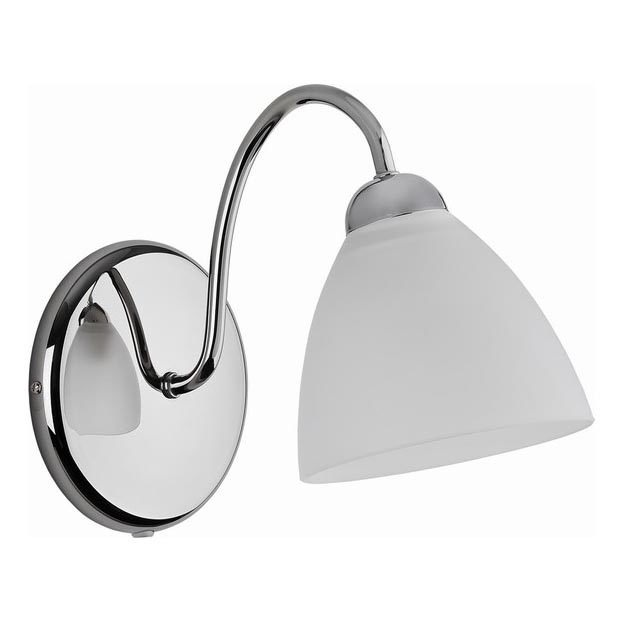 Φωτιστικό τοίχου ARIEL 1xE27/15W/230V γυαλιστερό χρώμιο