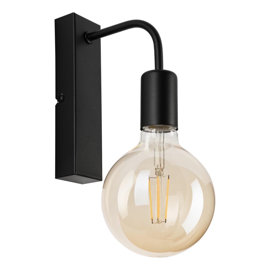 Φωτιστικό τοίχου ASTRID 1xE27/60W/230V ματ μαύρο