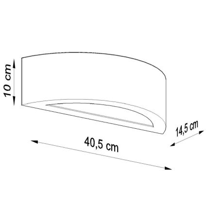 Φωτιστικό τοίχου  ATENA 1xE27/60W/230V γκρι