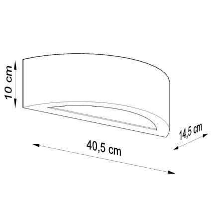 Φωτιστικό τοίχου ATENA 1xE27/60W/230V μαύρο