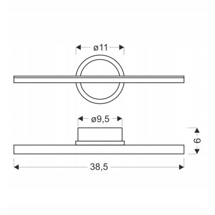 Φωτιστικό τοίχου BATUTA LED/10W/230V μπεζ