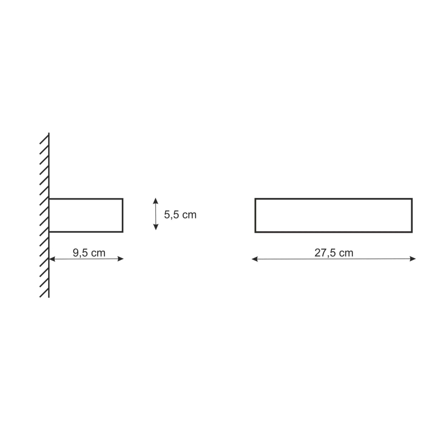 Φωτιστικό τοίχου CEGIELKA 1xE14/12W/230V γύψινο/λευκό