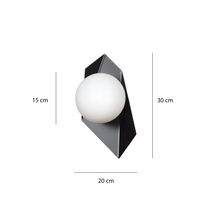 Φωτιστικό τοίχου DRIFTON 1xE14/10W/230V μαύρο