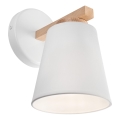 Φωτιστικό τοίχου ELLIE 1xE27/60W/230V οξιά