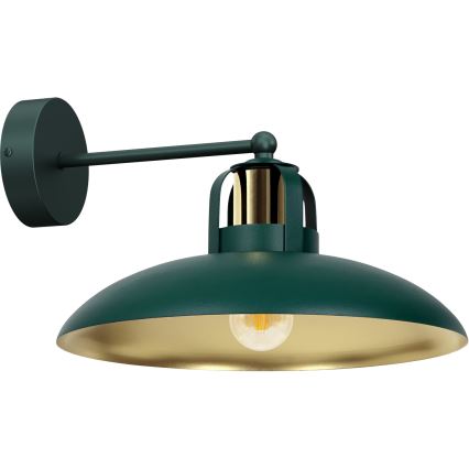 Φωτιστικό τοίχου FELIX 1xE27/60W/230V πράσινο