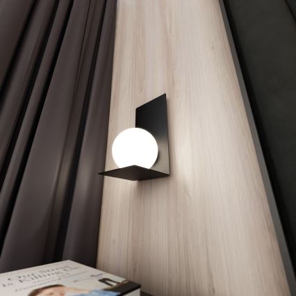 Φωτιστικό τοίχου FORM 1xE14/10W/230V μαύρο