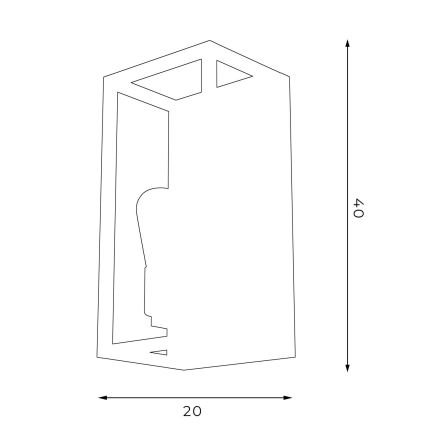 Φωτιστικό τοίχου FRAME 2xE27/60W/230V