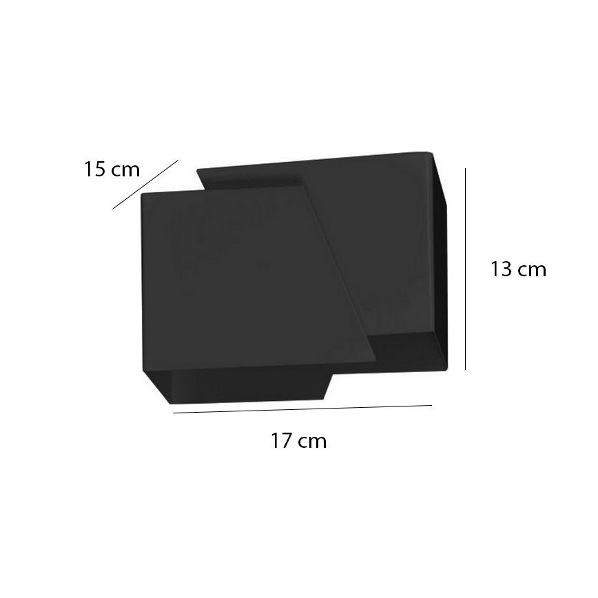 Φωτιστικό τοίχου FROST 1xG9/8W/230V μαύρο