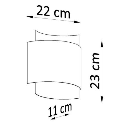 Φωτιστικό τοίχου IMPACT 1xG9/40W/230V λευκό