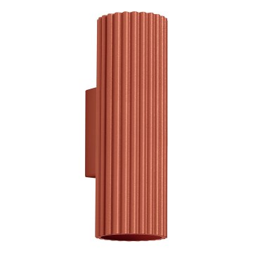 Φωτιστικό τοίχου KARBON 2xGU10/10W/230V κόκκινο