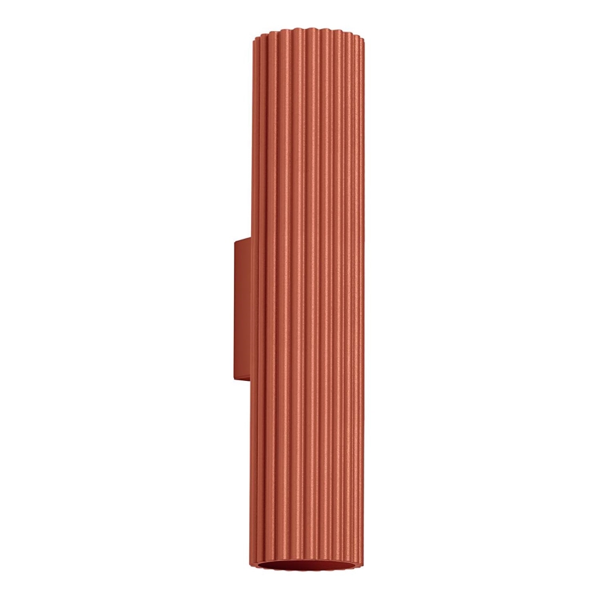 Φωτιστικό τοίχου KARBON 2xGU10/10W/230V κόκκινο