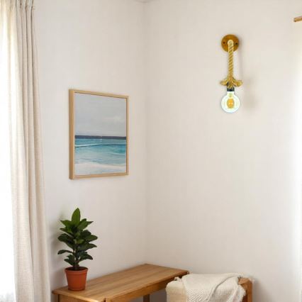 Φωτιστικό τοίχου KOS 1xE27/60W/230V οξιά - FSC πιστοποιημένο