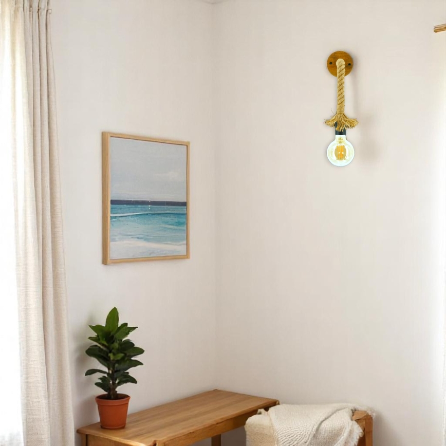 Φωτιστικό τοίχου KOS 1xE27/60W/230V οξιά - FSC πιστοποιημένο