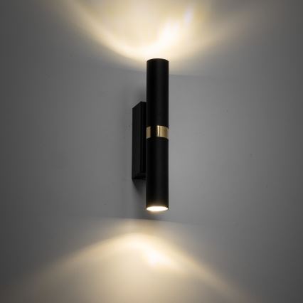 Φωτιστικό τοίχου LED LAGOS 2xG9/3W/230V 4000K μαύρο/χρυσαφί