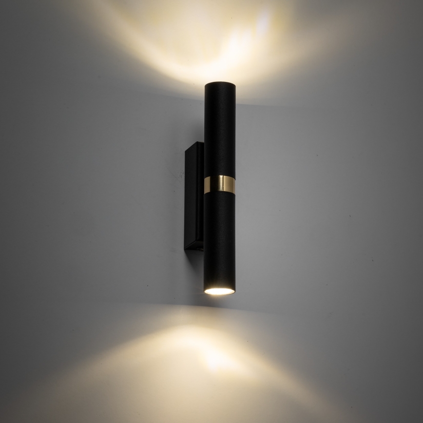 Φωτιστικό τοίχου LED LAGOS 2xG9/3W/230V 4000K μαύρο/χρυσαφί