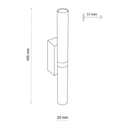 Φωτιστικό τοίχου LED LAGOS 2xG9/3W/230V 4000K μαύρο/χρυσαφί