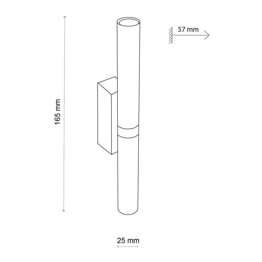 Φωτιστικό τοίχου LED LAGOS 2xG9/3W/230V 4000K μαύρο/χρυσαφί
