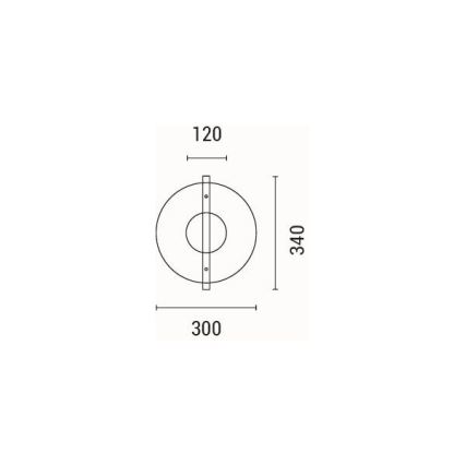 Φωτιστικό τοίχου LED LED/10W/230V 3000K