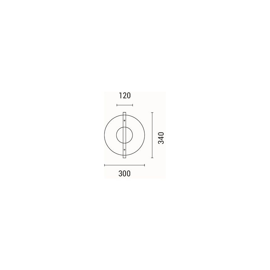 Φωτιστικό τοίχου LED LED/10W/230V 3000K