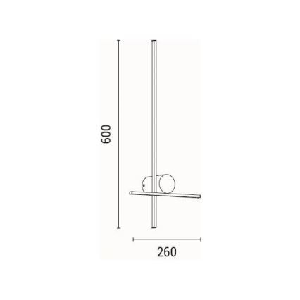 Φωτιστικό τοίχου LED LED/12W/230V 3000K