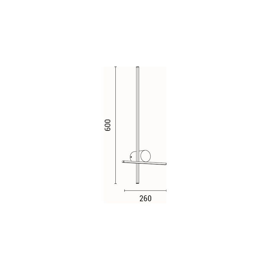 Φωτιστικό τοίχου LED LED/12W/230V 3000K