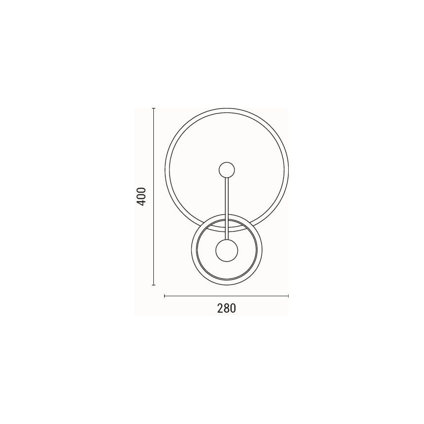 Φωτιστικό τοίχου LED LED/15W/230V 3000K