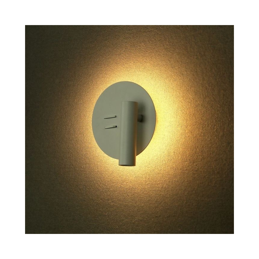 Φωτιστικό τοίχου LED LED/3W/230V + LED/6W/230V 3000K λευκό