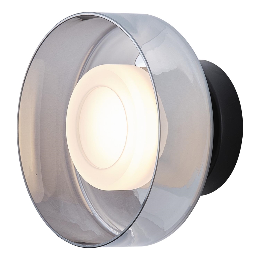 Φωτιστικό τοίχου LED LED/8W/230V 3000K μαύρο/φιμέ