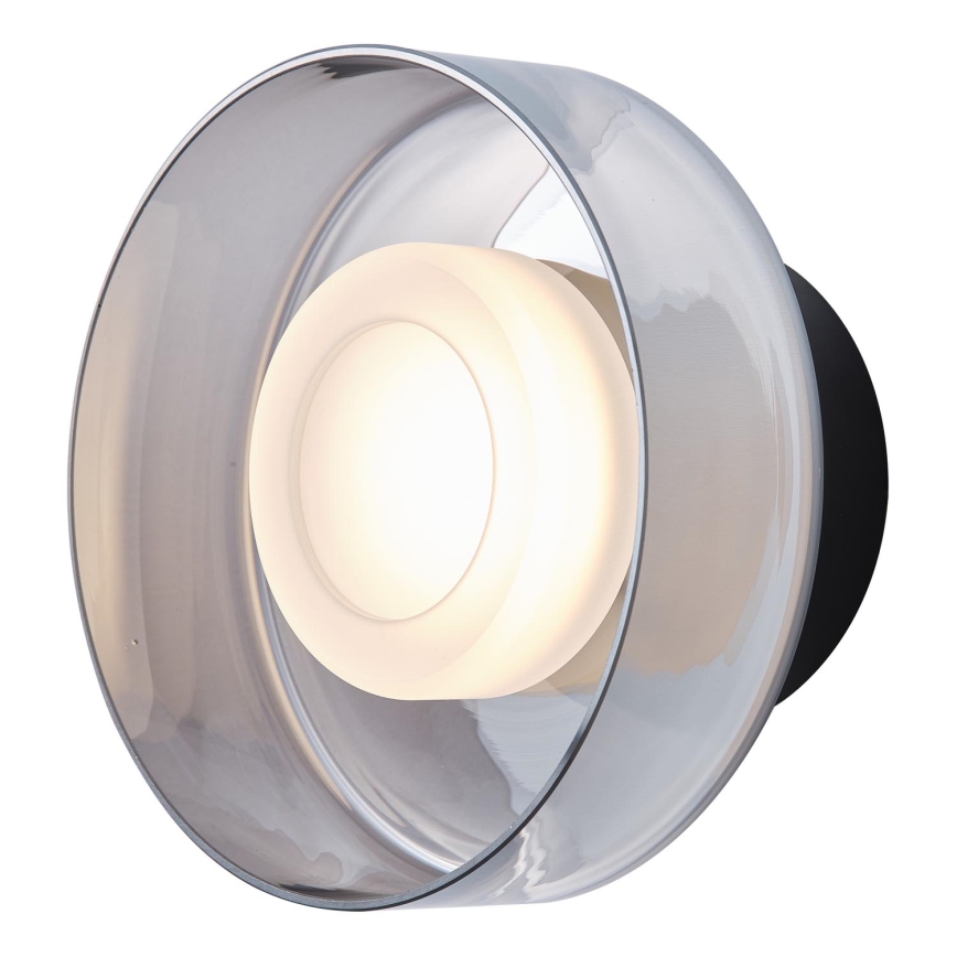 Φωτιστικό τοίχου LED LED/8W/230V 3000K μαύρο/φιμέ