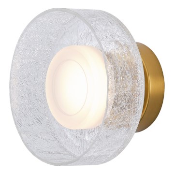 Φωτιστικό τοίχου LED LED/8W/230V 3000K χρυσό/διαφανές