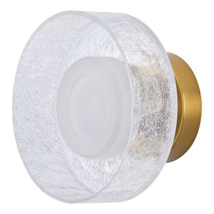 Φωτιστικό τοίχου LED LED/8W/230V 3000K χρυσό/διαφανές