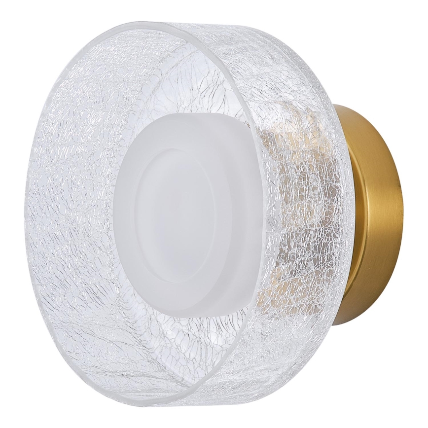 Φωτιστικό τοίχου LED LED/8W/230V 3000K χρυσό/διαφανές