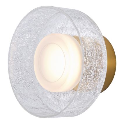 Φωτιστικό τοίχου LED LED/8W/230V 3000K χρυσό/διαφανές