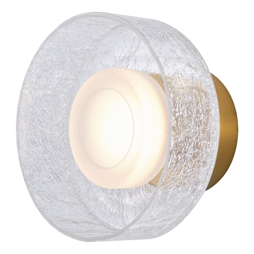 Φωτιστικό τοίχου LED LED/8W/230V 3000K χρυσό/διαφανές