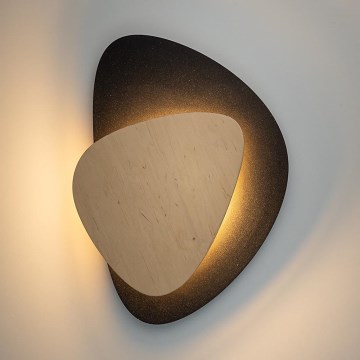 Φωτιστικό τοίχου LED PEDRA LED/7W/230V μαύρο/μπεζ