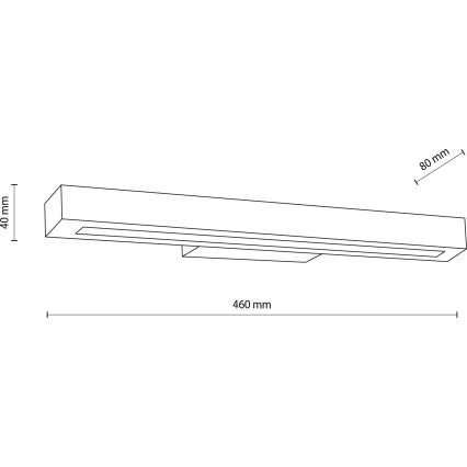 Φωτιστικό τοίχου LED TEO LED/8W/230V 3000K πεύκο