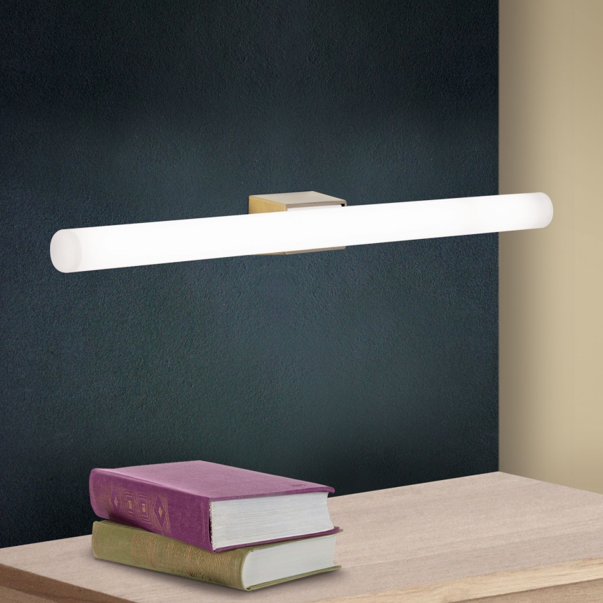 Φωτιστικό τοίχου LED VISAGIST 1xS14d/8W/230V ορείχαλκος