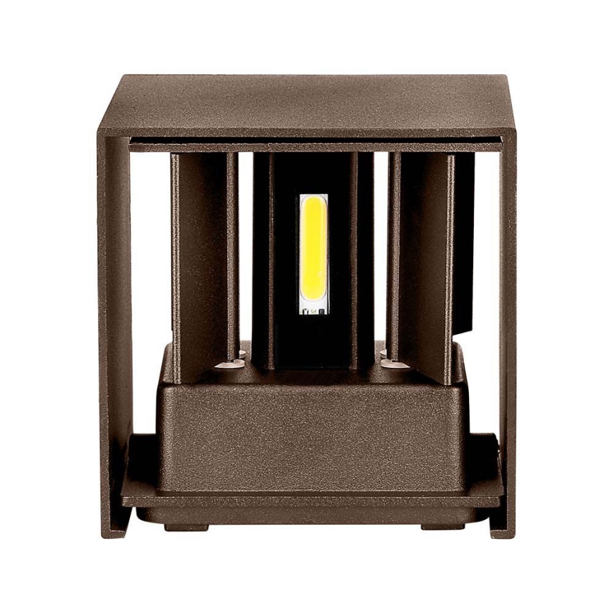 Φωτιστικό τοίχου LED Εξωτερικού χώρου LED/11W/230V 3000K IP65 καφέ