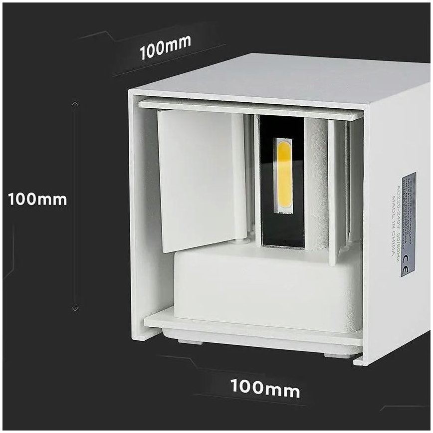 Φωτιστικό τοίχου LED Εξωτερικού χώρου LED/5W/230V 3000K IP65 λευκό