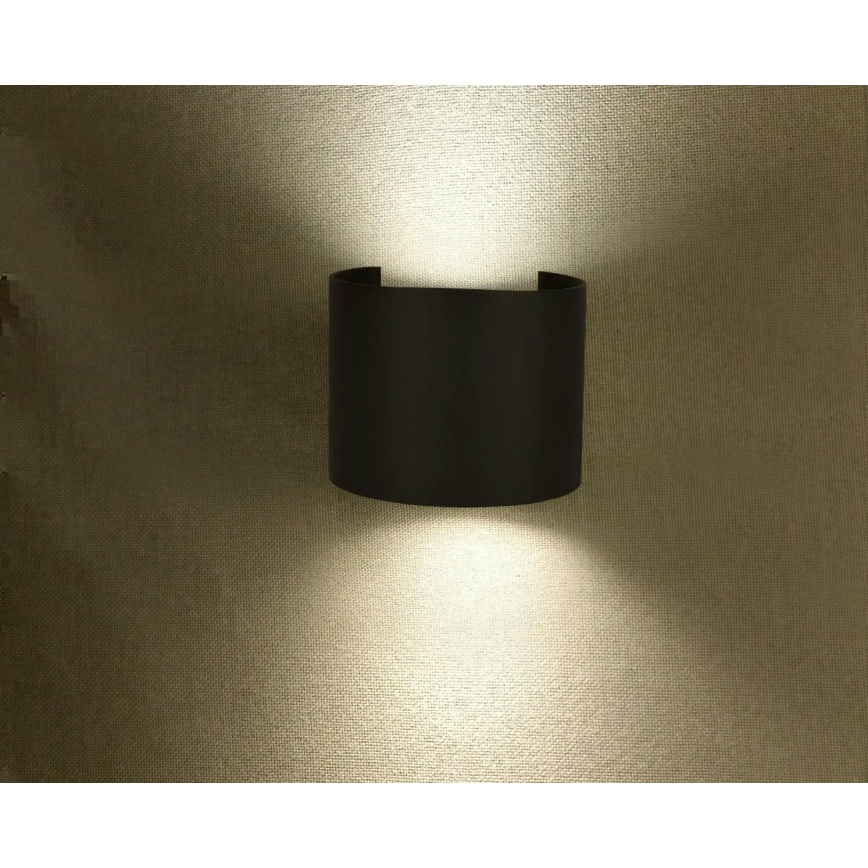 Φωτιστικό τοίχου LED Εξωτερικού χώρου LED/6W/230V 3000K IP65 μαύρο
