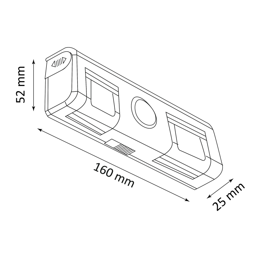 Φωτιστικό τοίχου LED με αισθητήρα LED/3xAA/4,5V