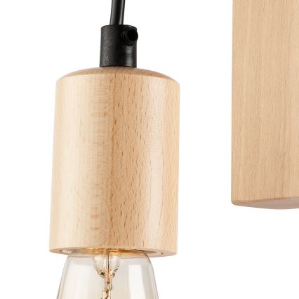 Φωτιστικό τοίχου LEON 1xE27/60W/230V οξιά