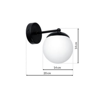 Φωτιστικό τοίχου LIMA 1xE14/40W/230V